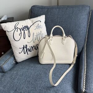 Louis Vuitton Alma PM Epi Ivory Leather Satchel/CrossbodyHandbag SN2103 $2000